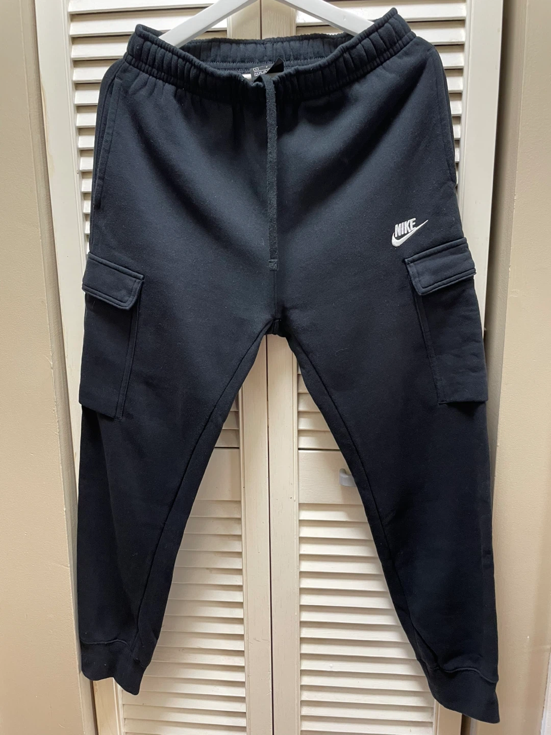 Nike Black Cargo Sweatpants Size S