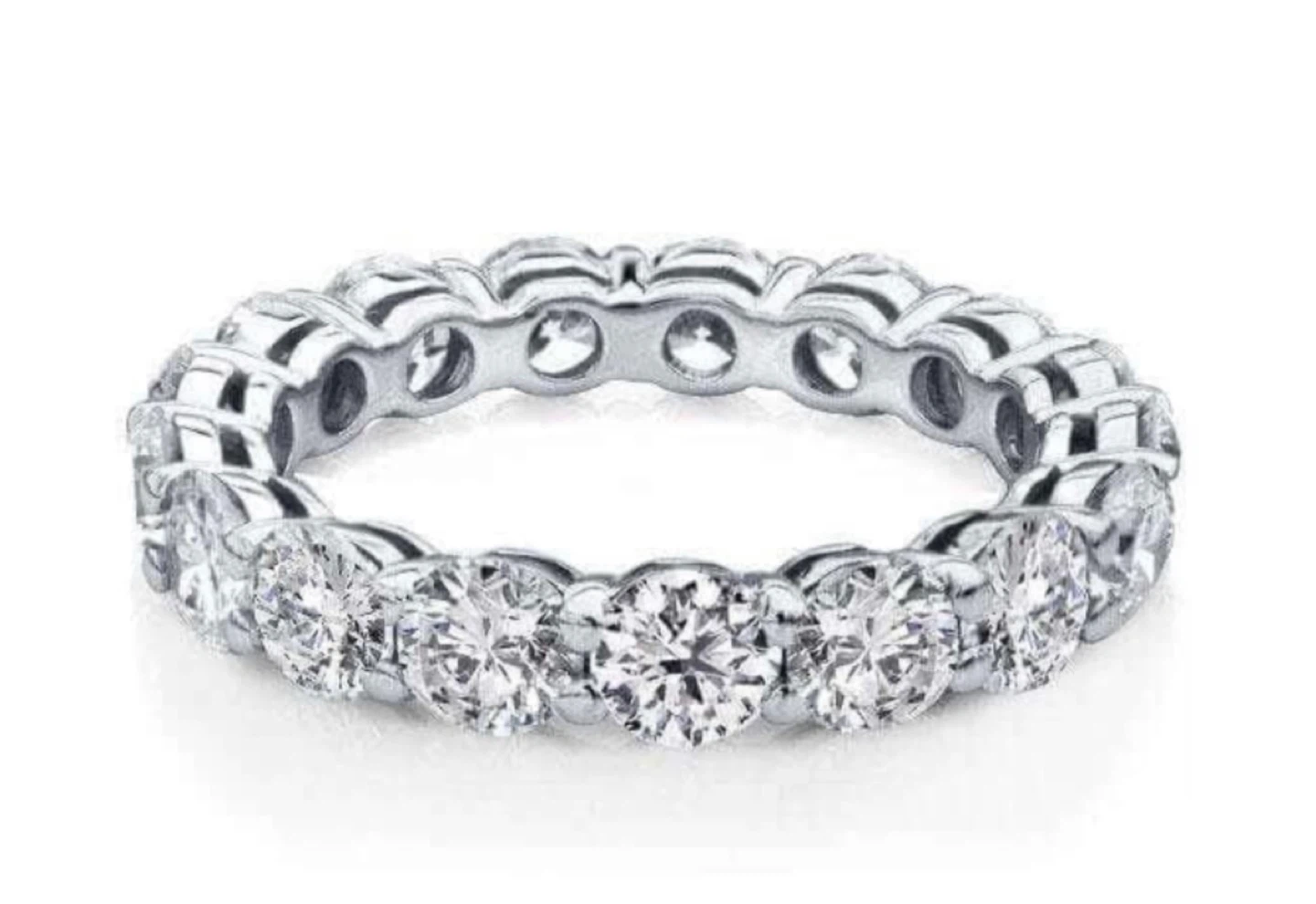 Italo Three Stone Engagement Rings Sets in 925 Sterling Silver - photo 4