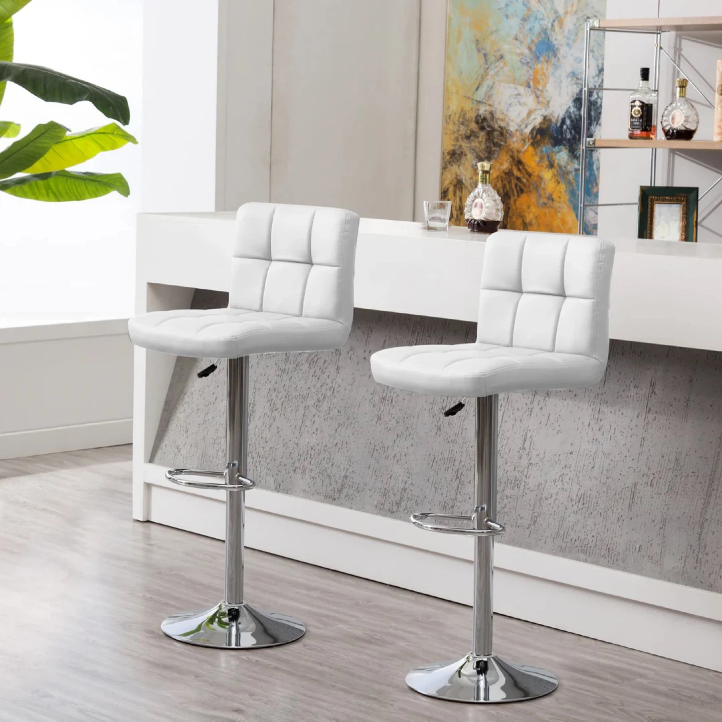 Adjustable Swivel Bar Stools - Set of 6 - photo 3