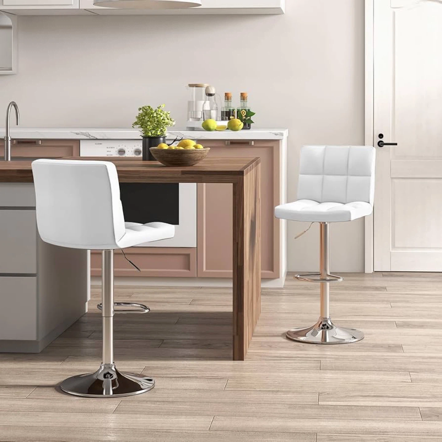 Adjustable Swivel Bar Stools - Set of 6 - photo 2
