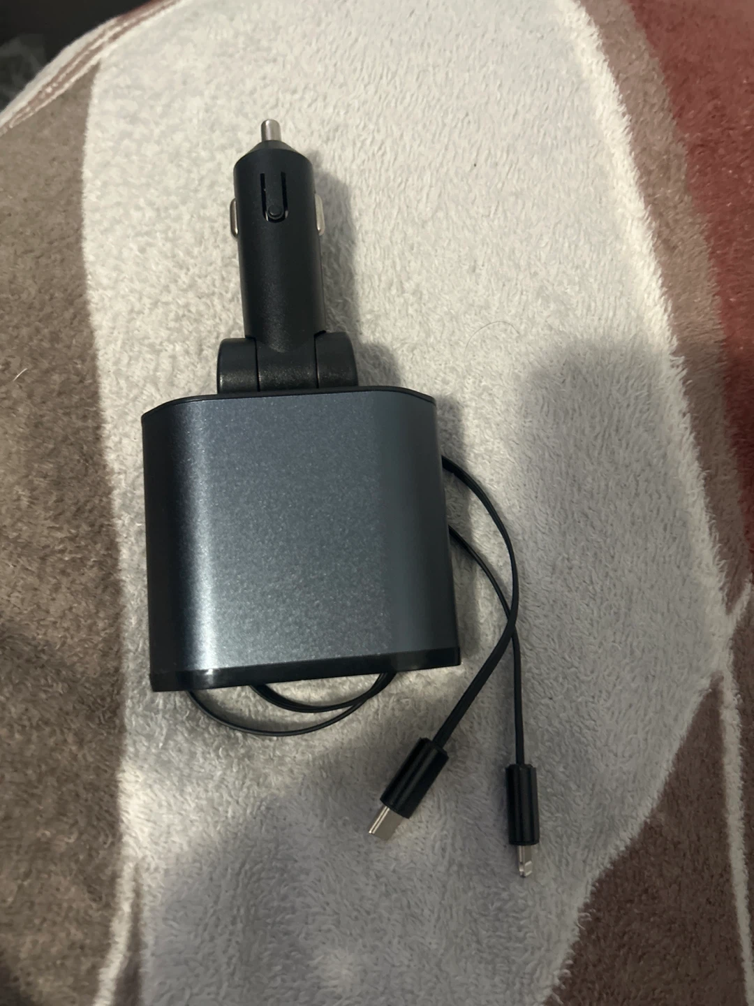 4-in-1 Car Charger with USB-C and Lightning Cables - photo 3