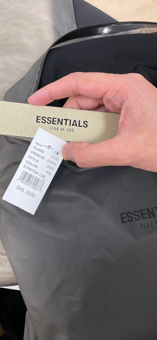 ESSENTIALS Fear of God Hoodie Grey Small - photo 5