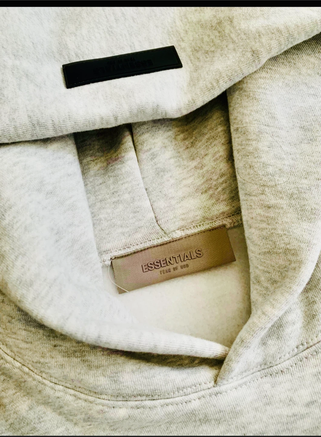 ESSENTIALS Fear of God Hoodie Grey Small - photo 4
