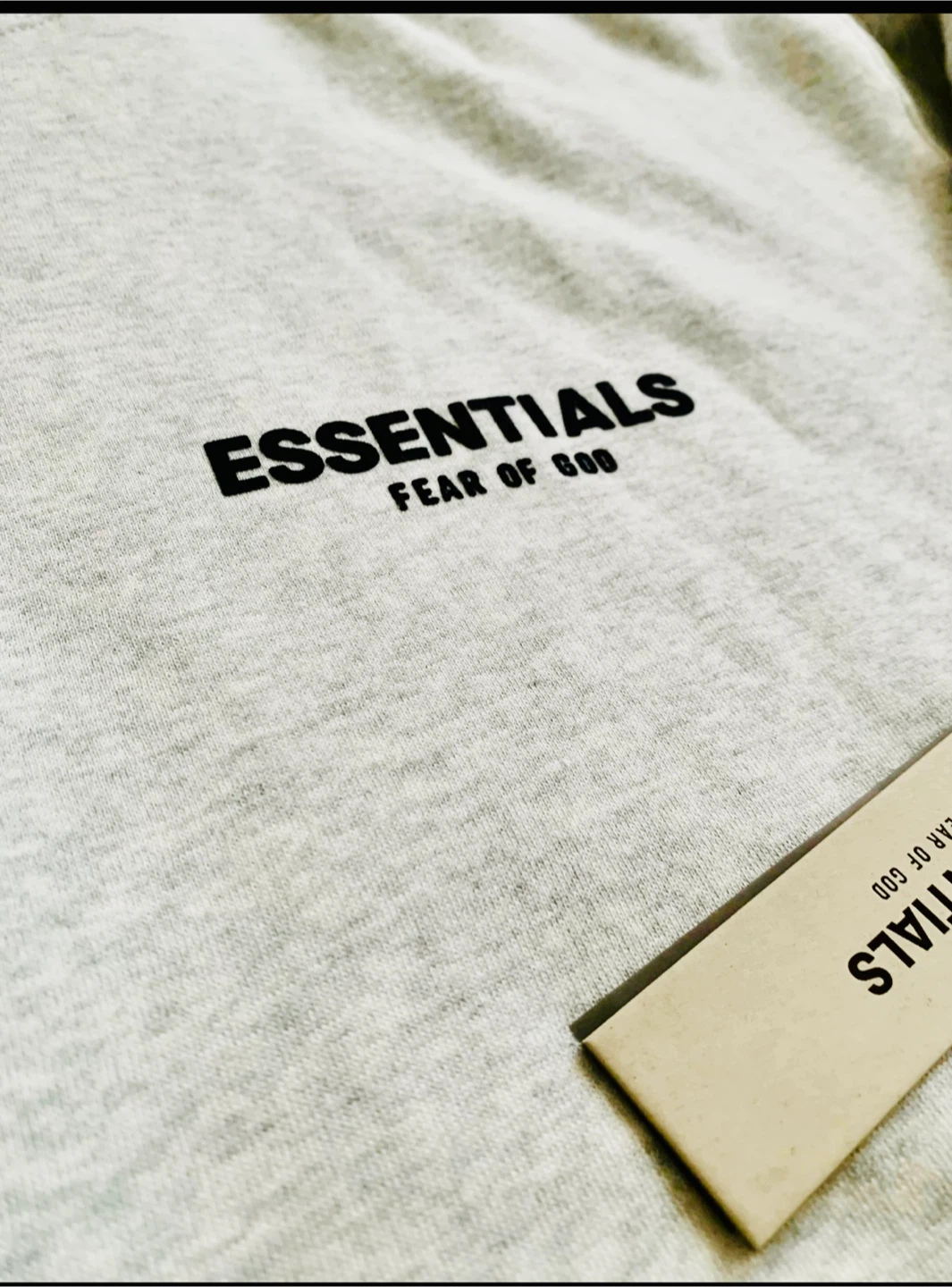 ESSENTIALS Fear of God Hoodie Grey Small - photo 3