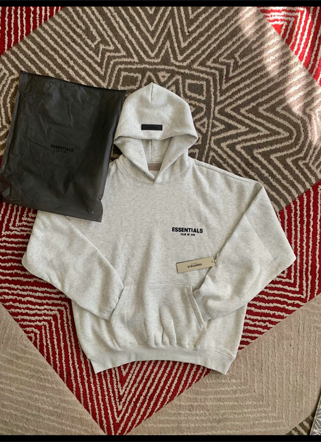 ESSENTIALS Fear of God Hoodie Grey Small
