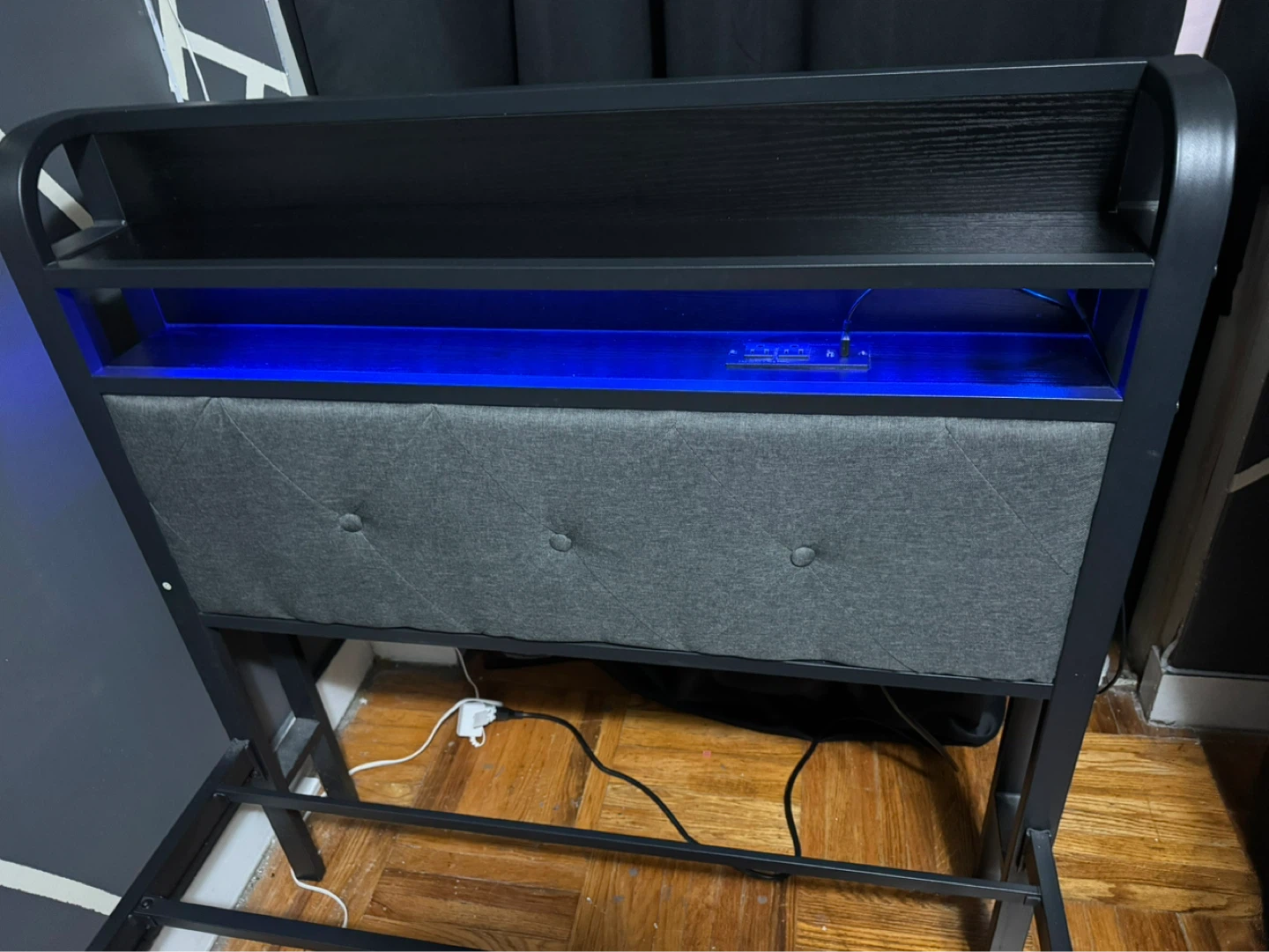 Twin bed with LEDS and outlet - photo 3