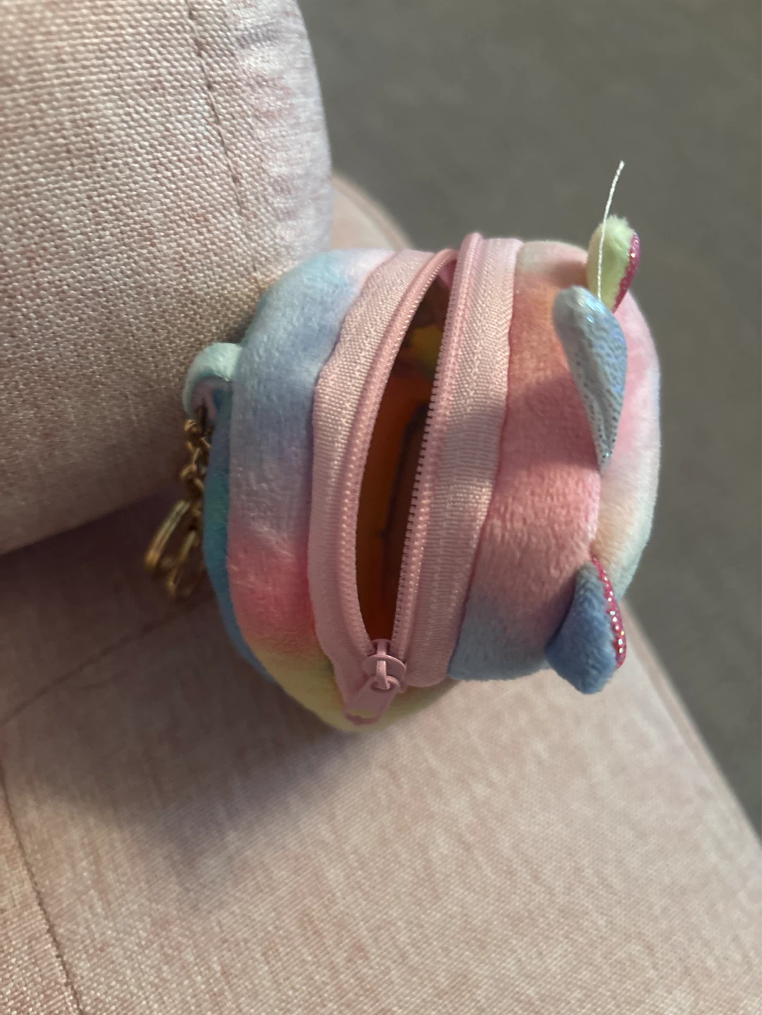 Plush Unicorn Coin Purse Keychain - photo 2