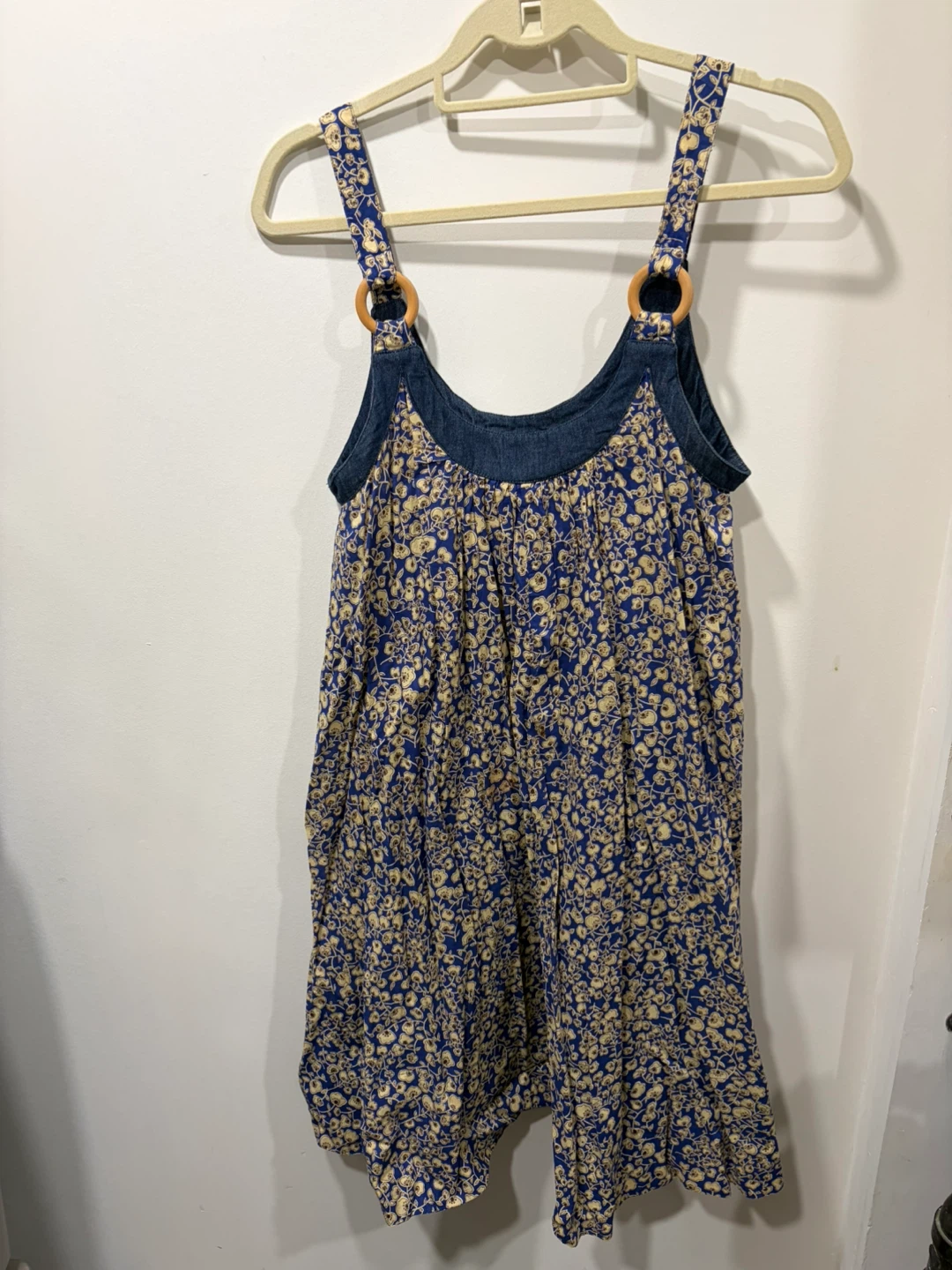 French Connection Blue Floral Dress Size 8