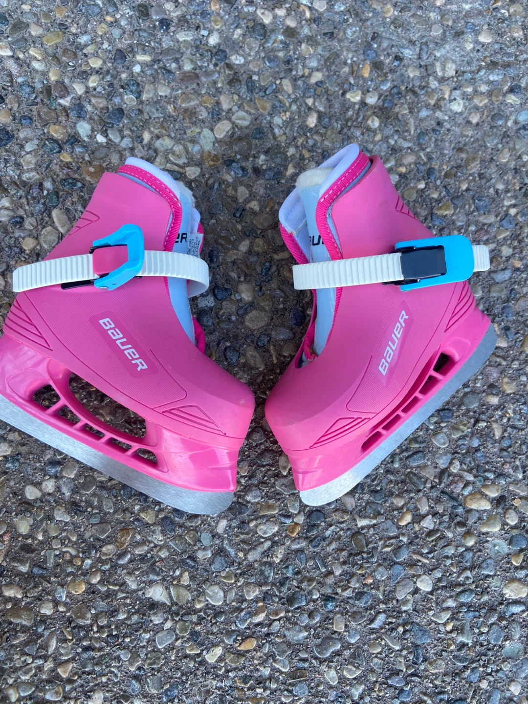 Bauer Pink Youth Ice Skates