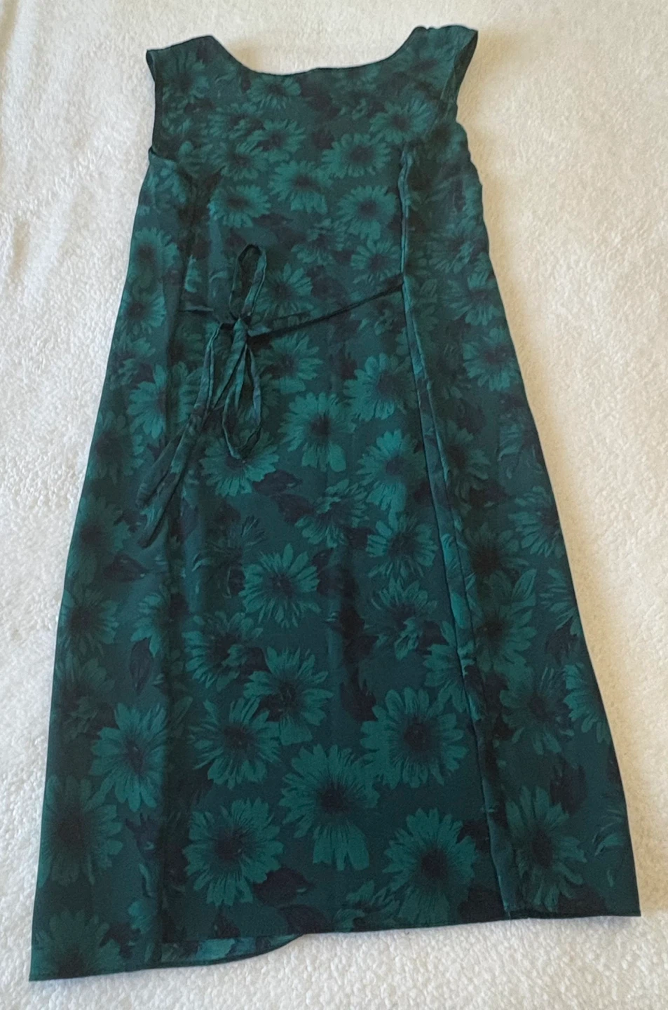 APHAMEA Green Floral Midi Dress Tie Waist - photo 2