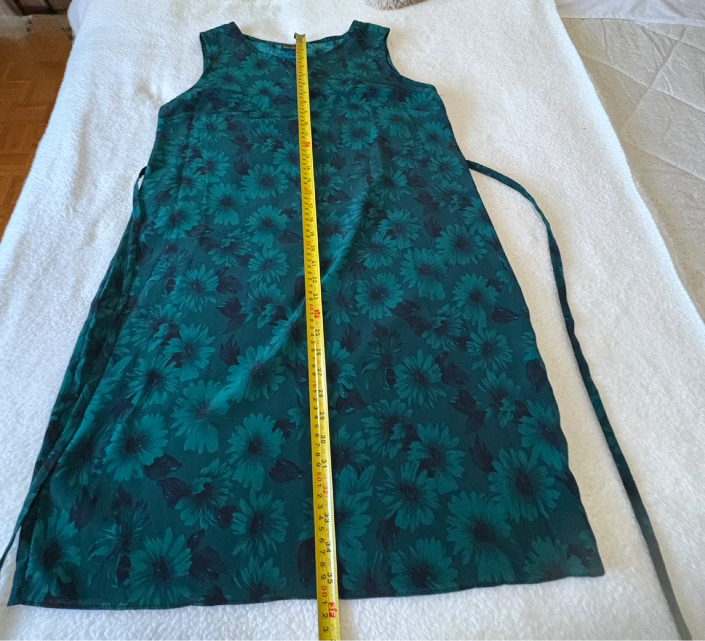 APHAMEA Green Floral Midi Dress Tie Waist - photo 5