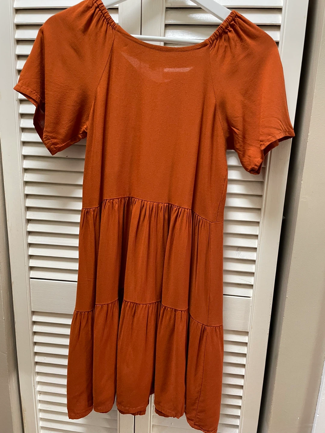 Terracotta Tiered Dress - Size S - photo 3