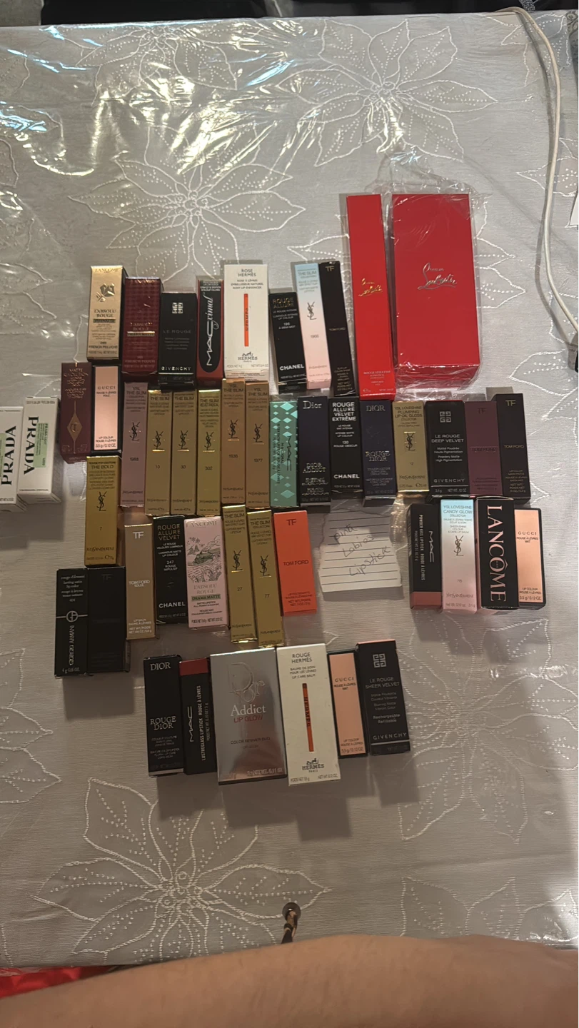 Assorted Luxury Lipsticks and Makeup