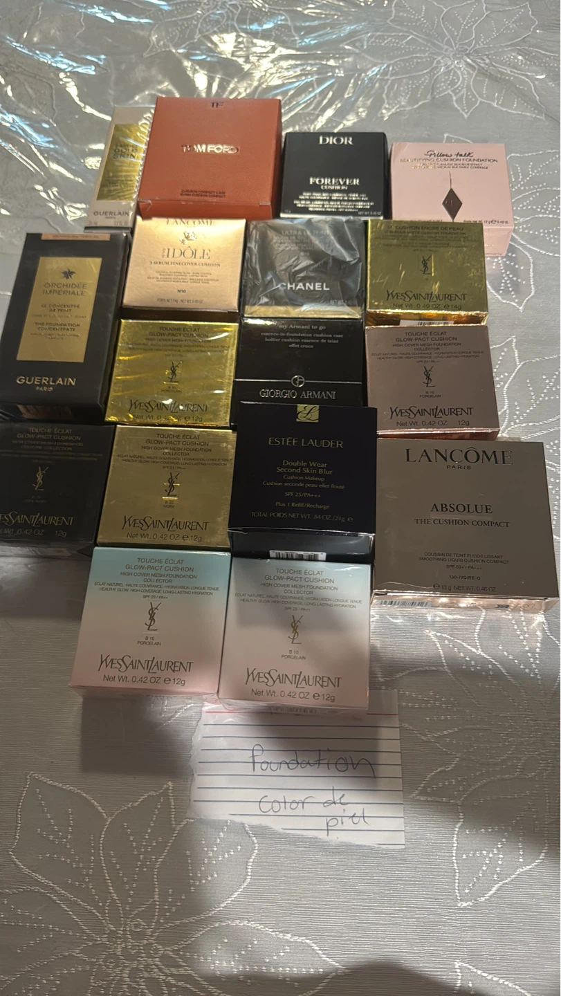 Assorted Luxury Makeup Foundation and Palettes