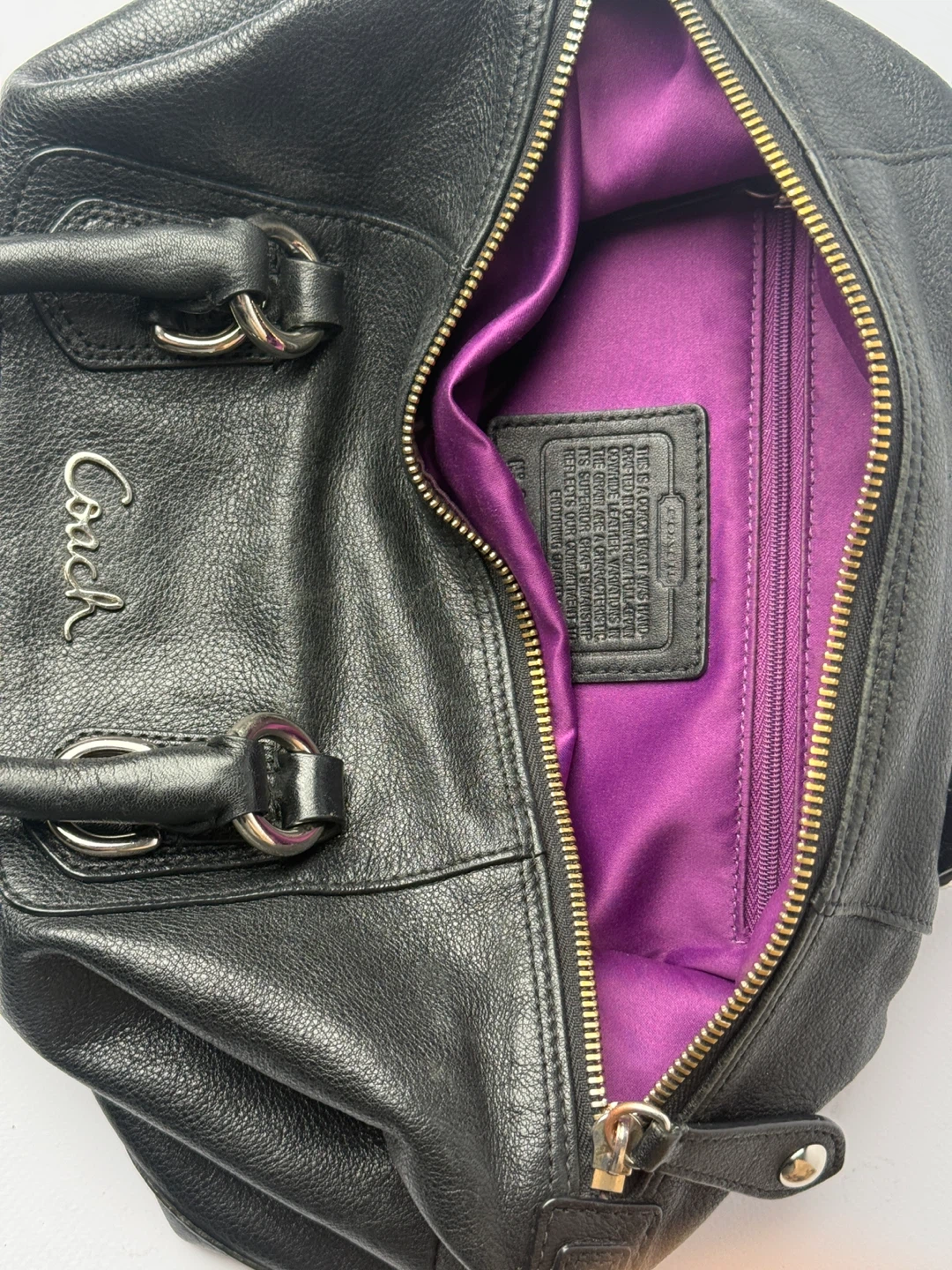 Coach Black Leather Handbag - photo 3