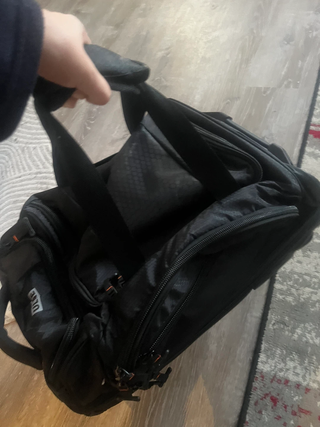 Uline Black Rolling Duffel Bag - photo 4