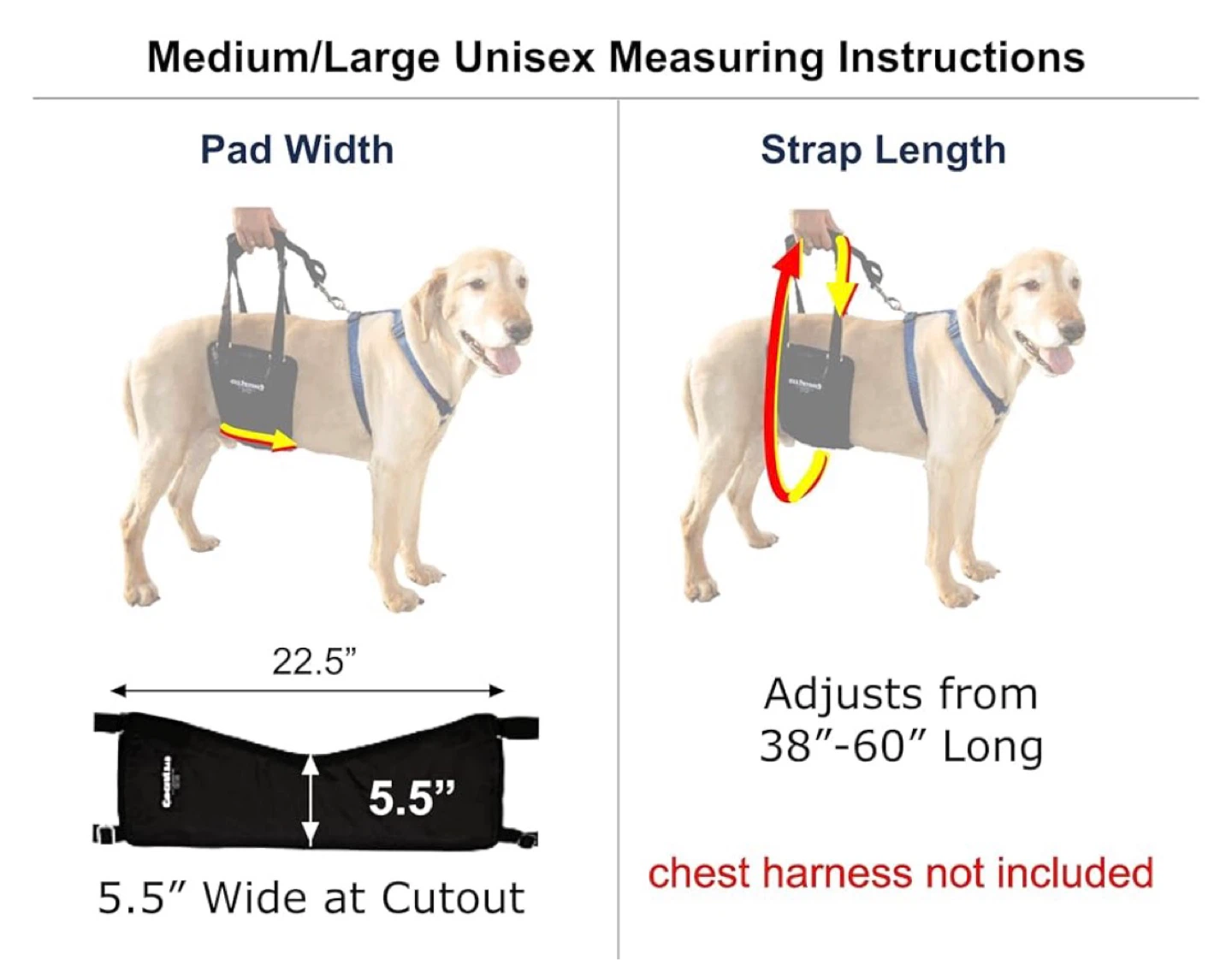 GingerLEAD Dog Lift Harness - Medium/Large - photo 2
