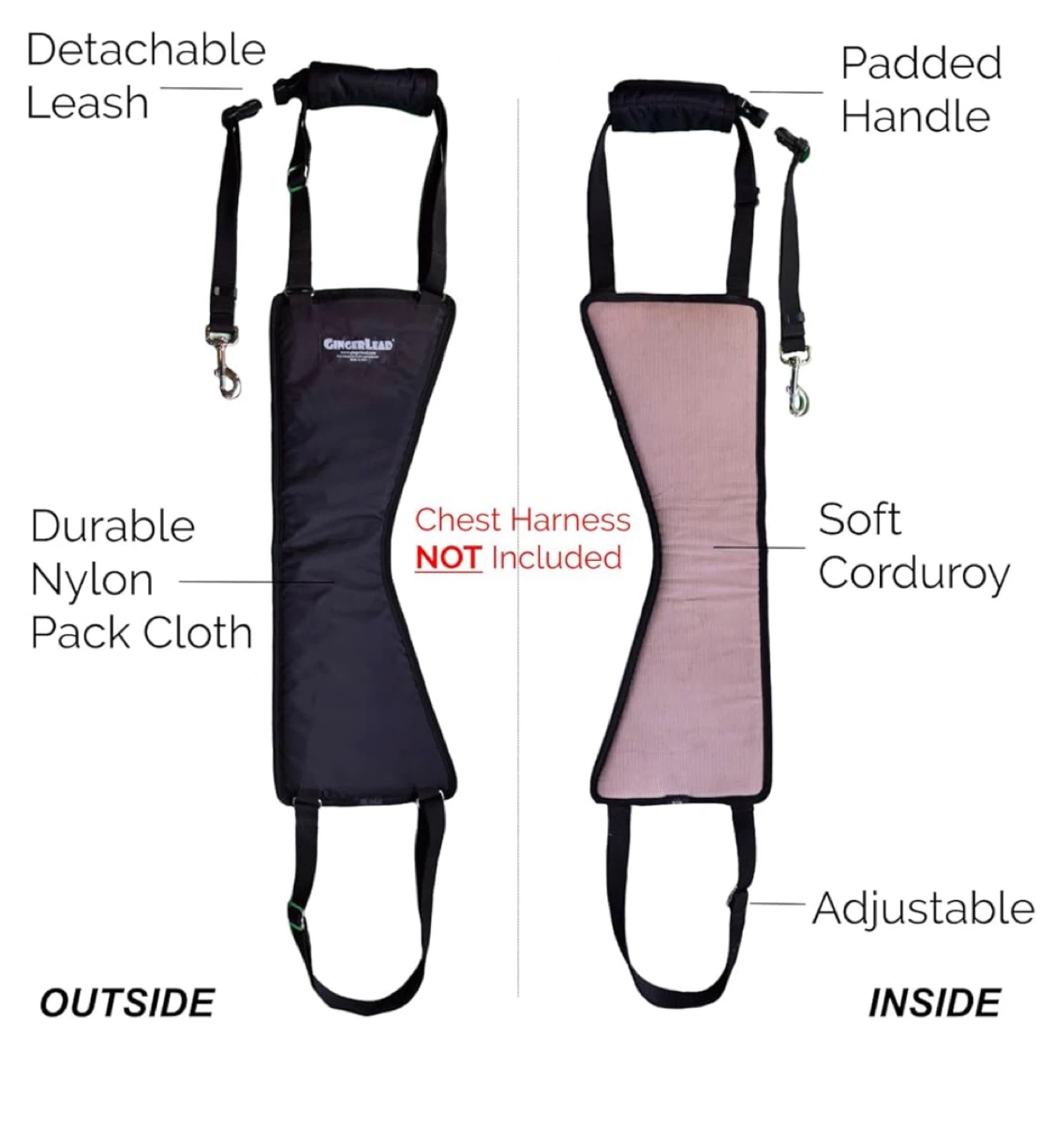 GingerLEAD Dog Lift Harness - Medium/Large - photo 3