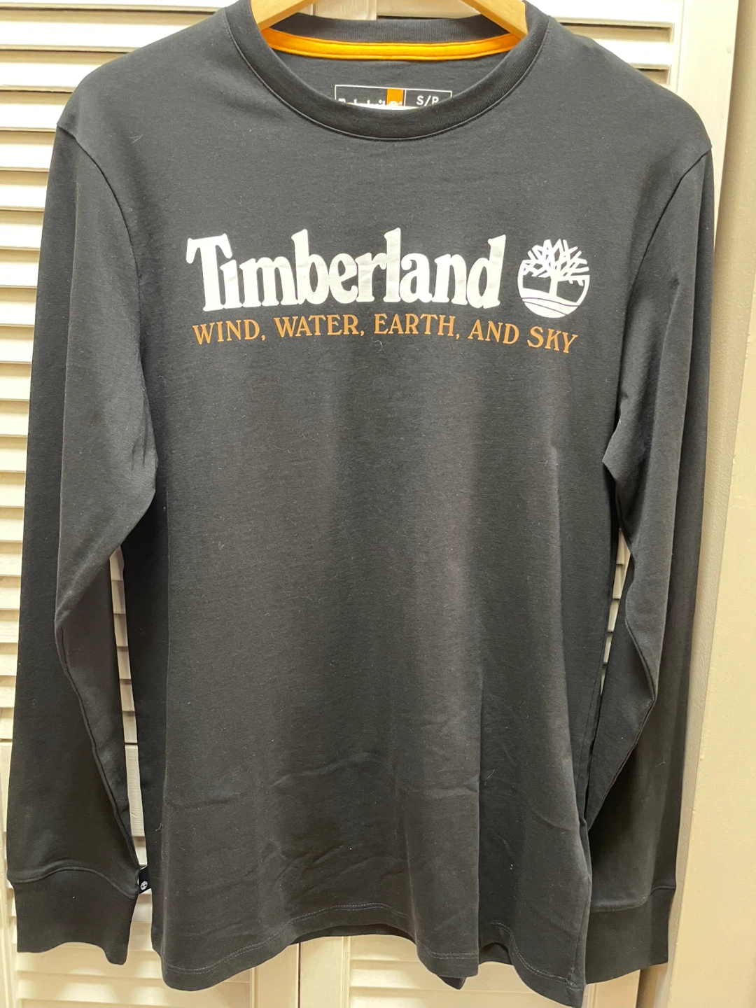 Timberland Men's Long Sleeve Shirt - Black - Size S/P - photo 2