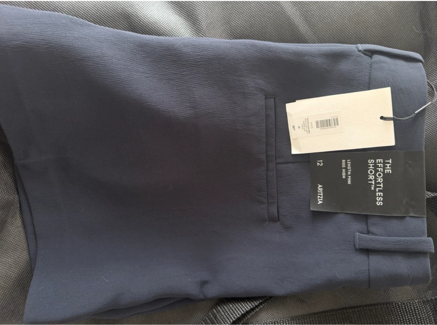 Aritzia The Effortless Short, Navy, Size 12