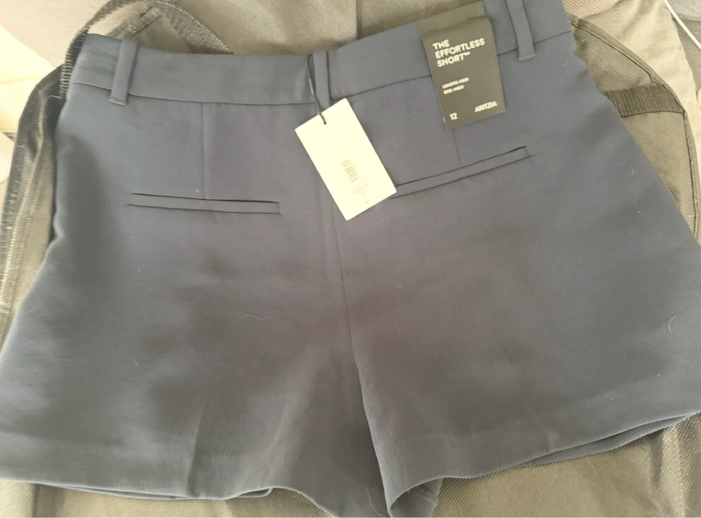 Aritzia The Effortless Short, Navy, Size 12 - photo 2