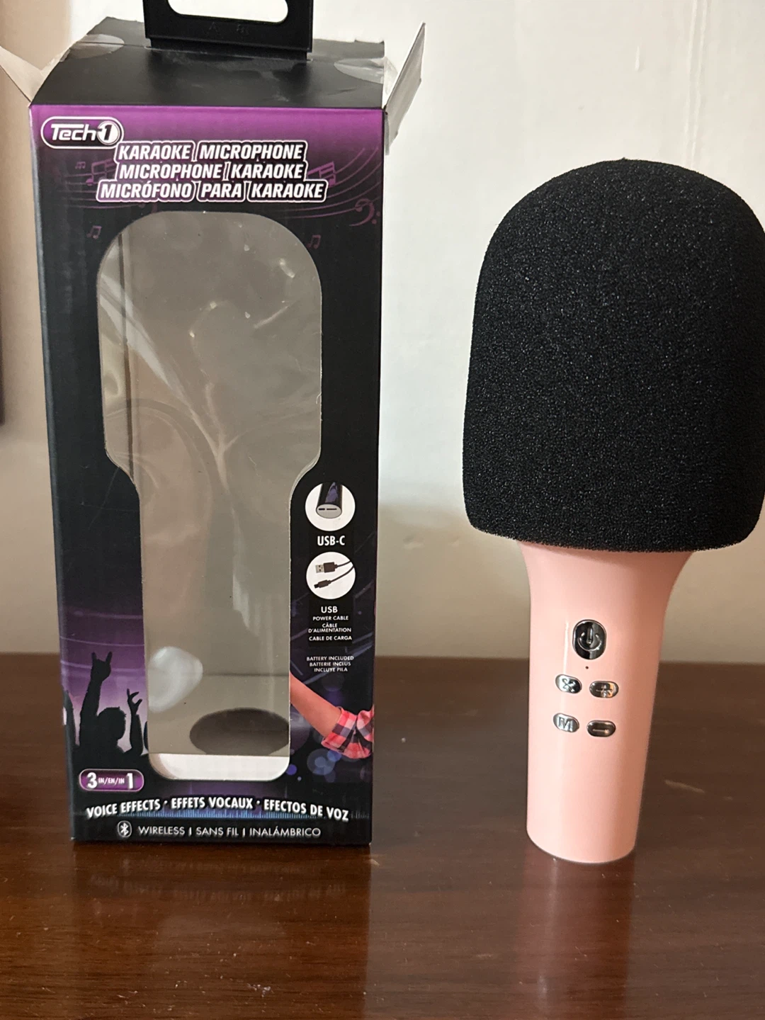 BLUETOOTH PINK KARAOKE MIC