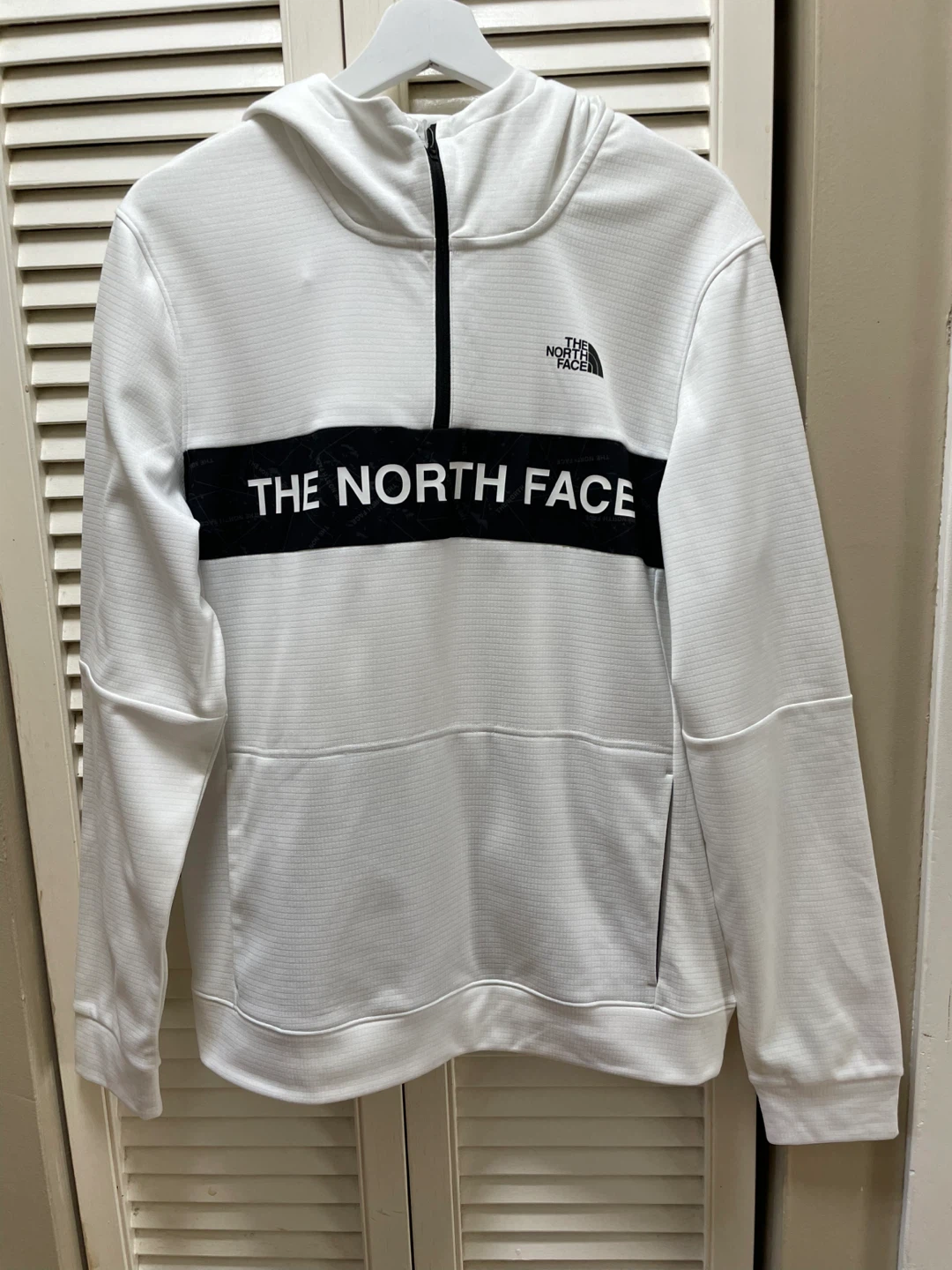 The North Face White 1/4 Zip Hoodie - Men's Size M - photo 3
