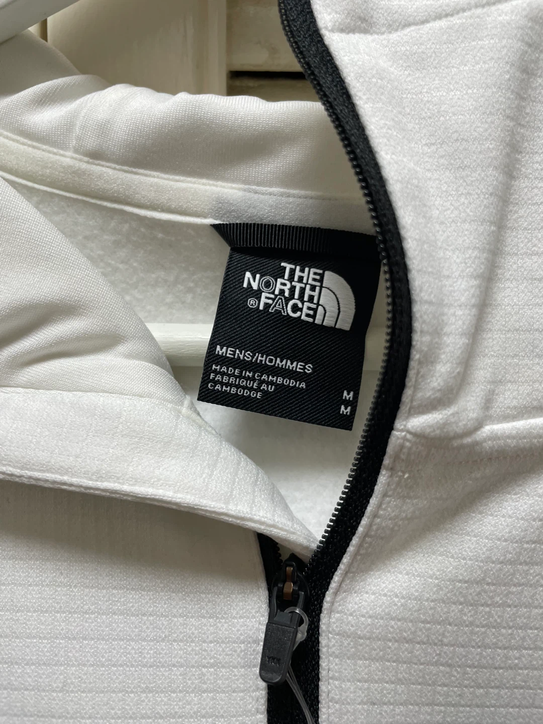 The North Face White 1/4 Zip Hoodie - Men's Size M