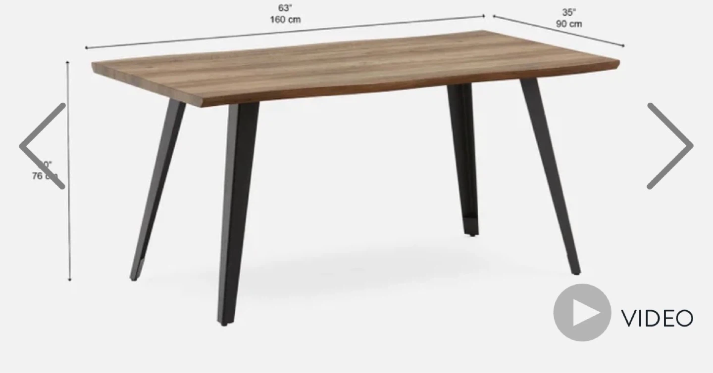 Structube Wood Dining Table - photo 4