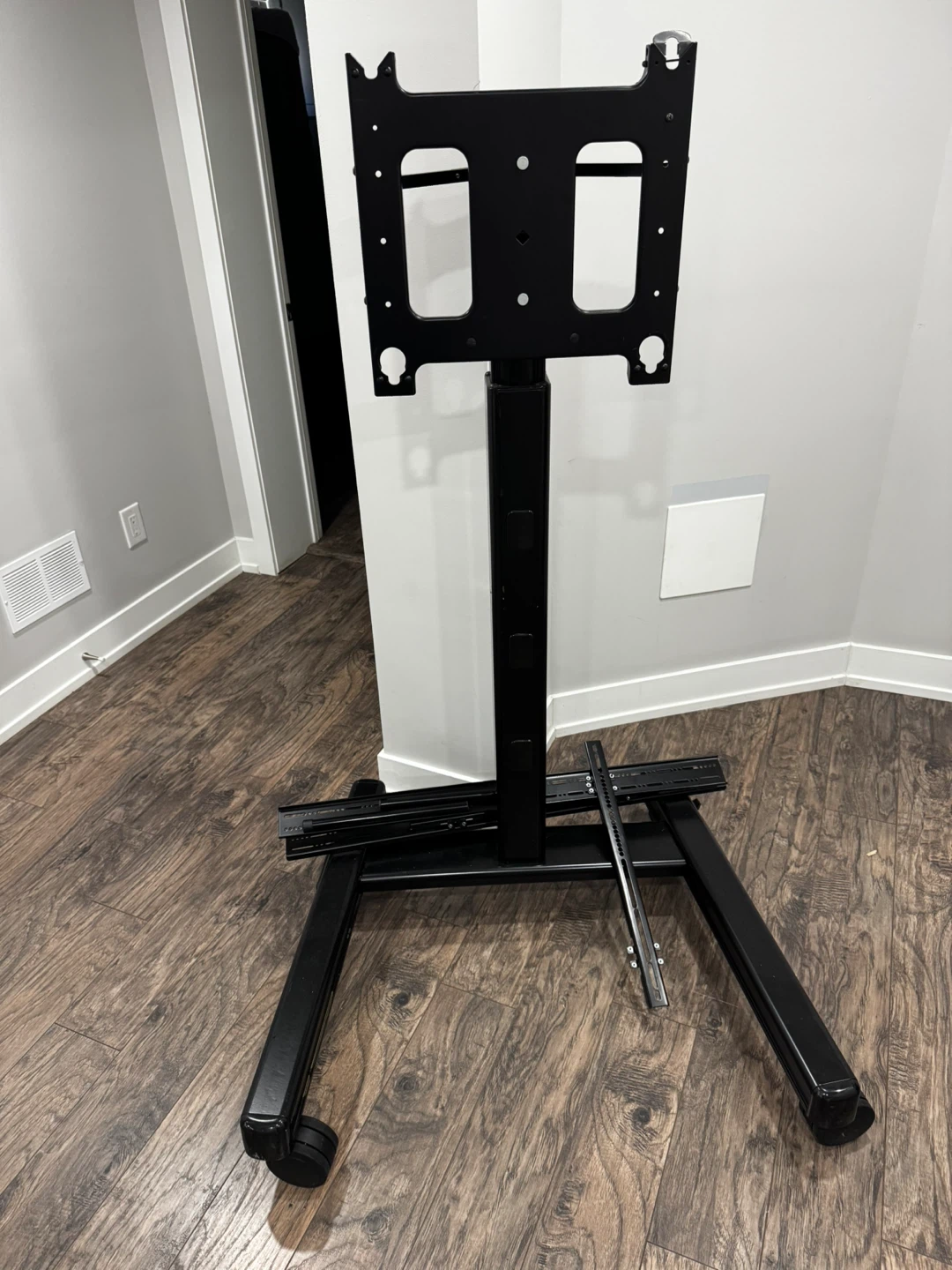 Black Rolling TV Stand