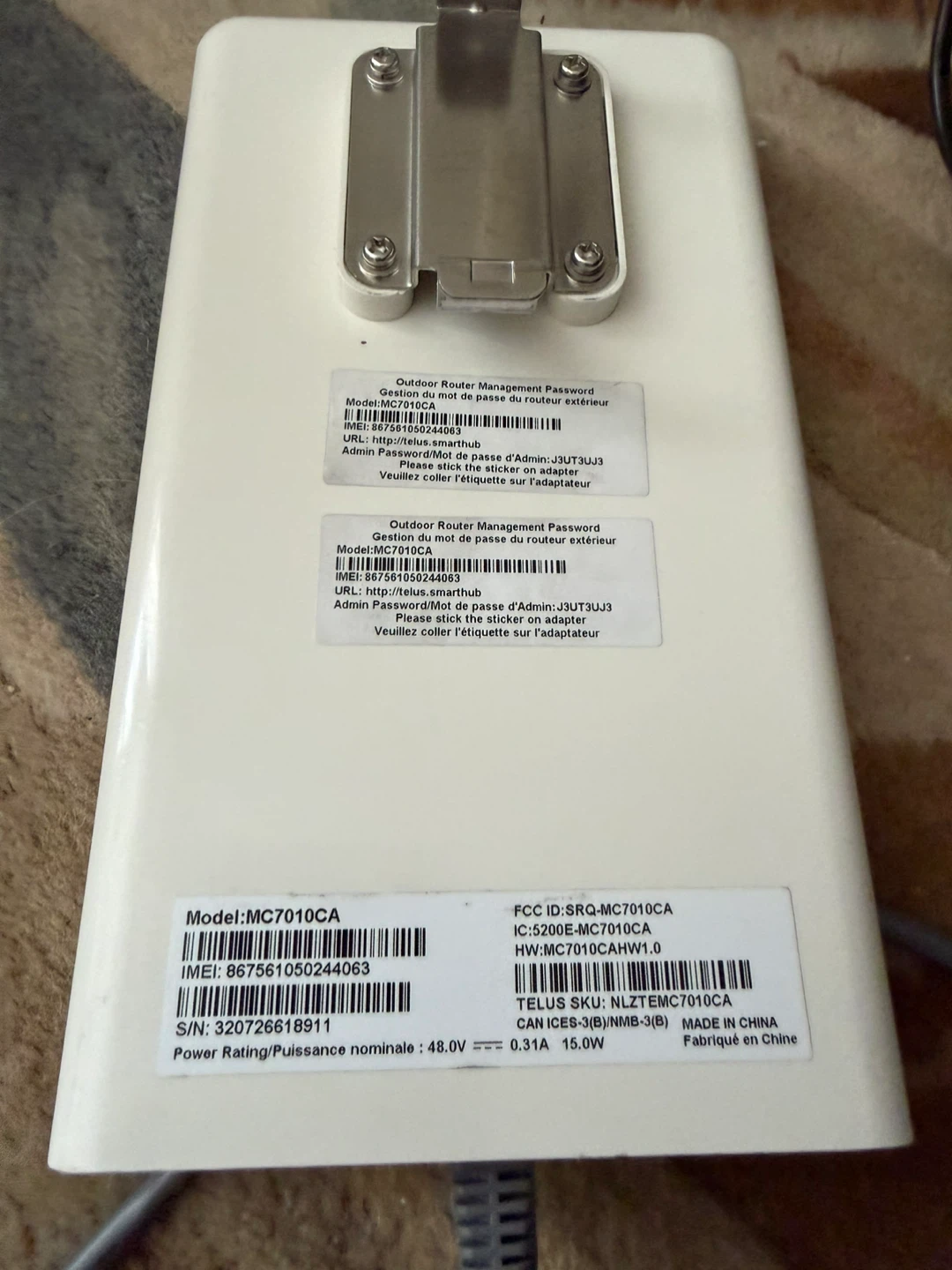 ZTE MC7010CA 5G Outdoor Modem PoE Gigabit Tested - photo 4
