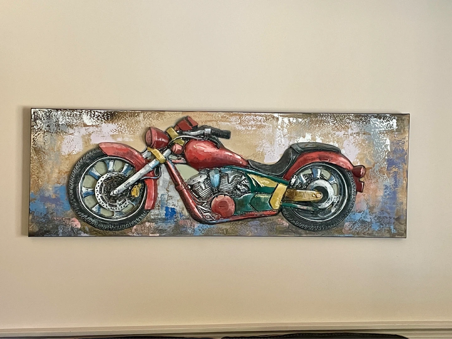 Motorcycle Wall Art and Miniature Figurine