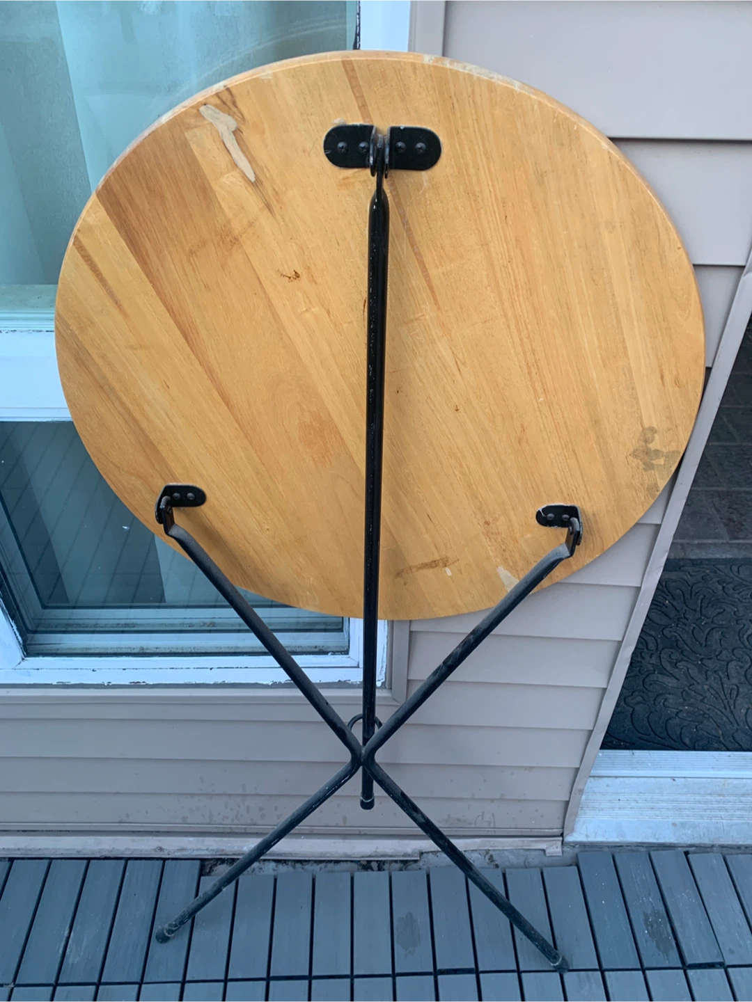 Round Wood Bistro Table - photo 2