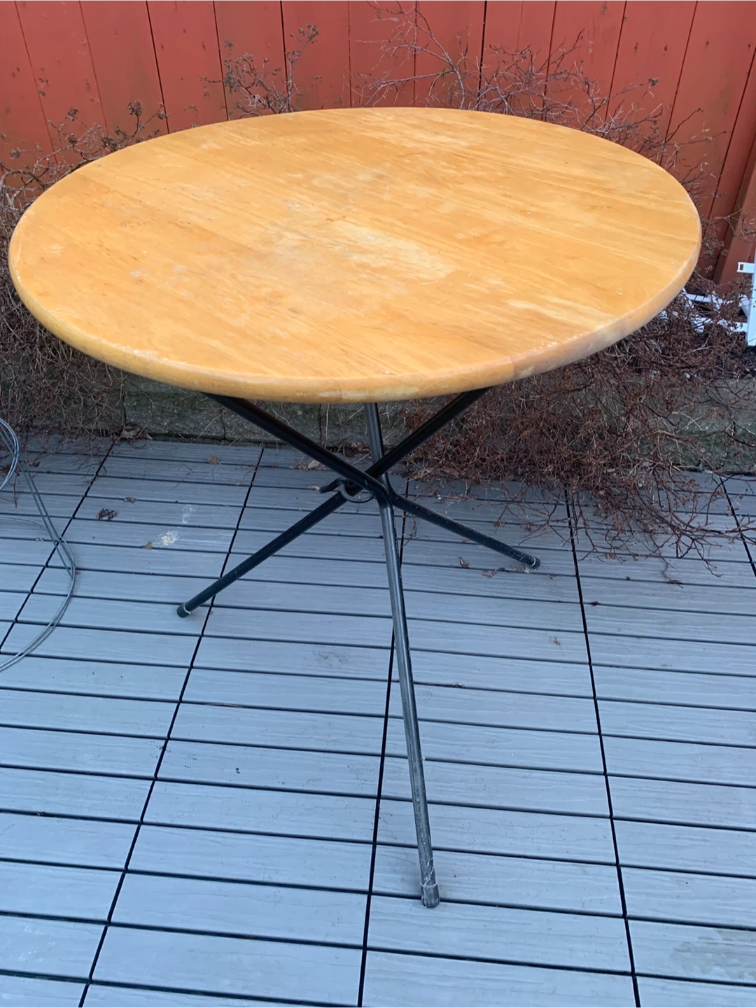 Round Wood Bistro Table - photo 3