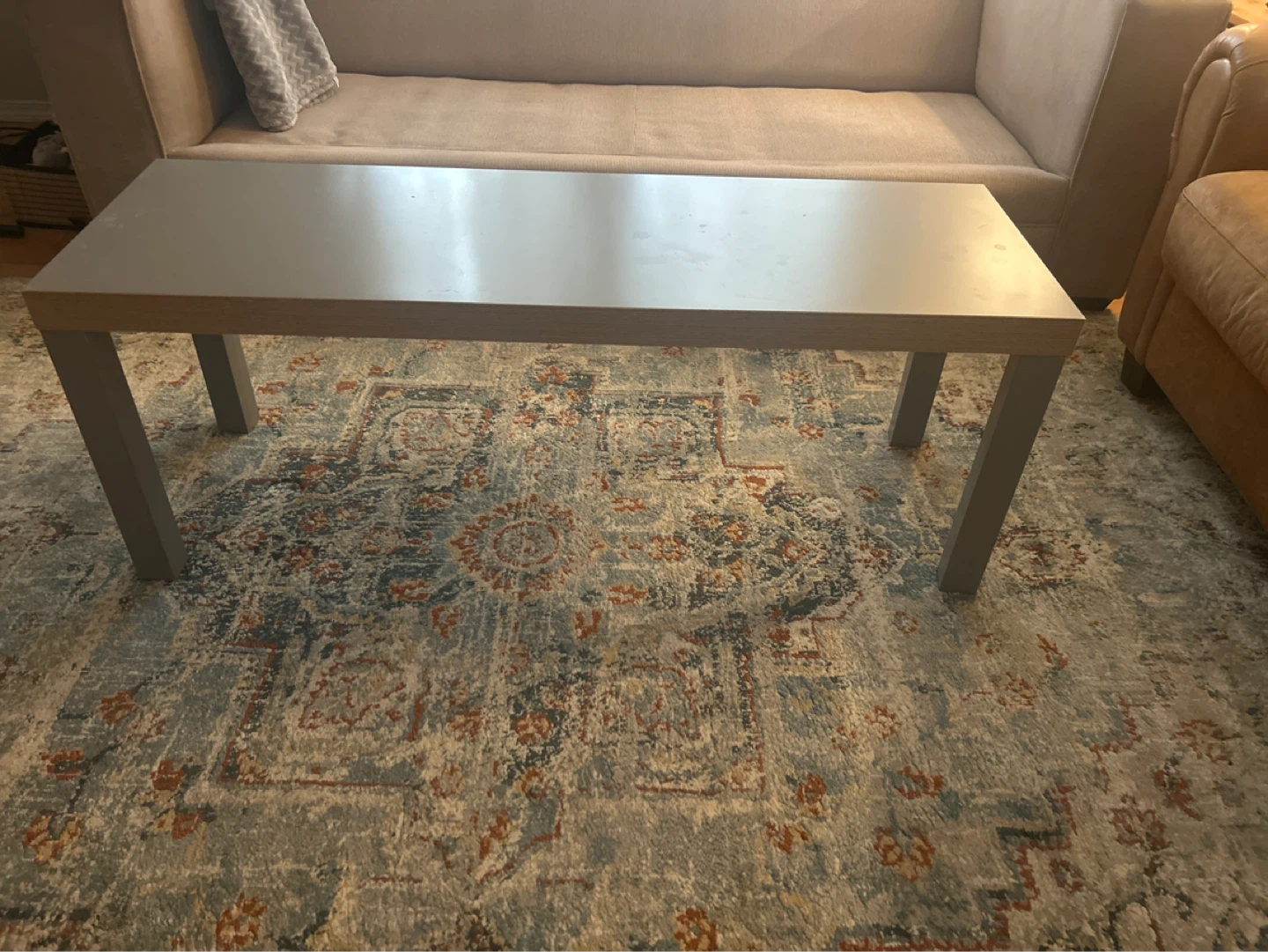 Grey Coffee Table Set with Nesting Table