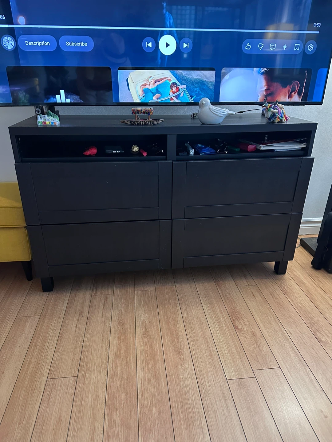 TV Stand with 4 Drawers