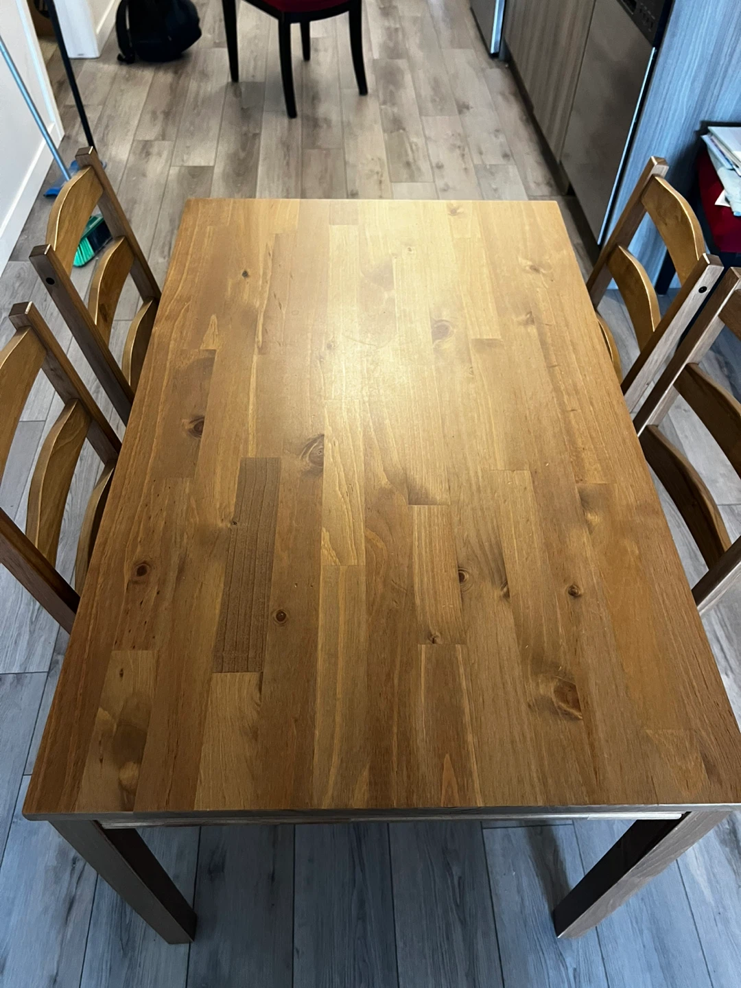 Wooden Dining Table with 4 Chairs - photo 3