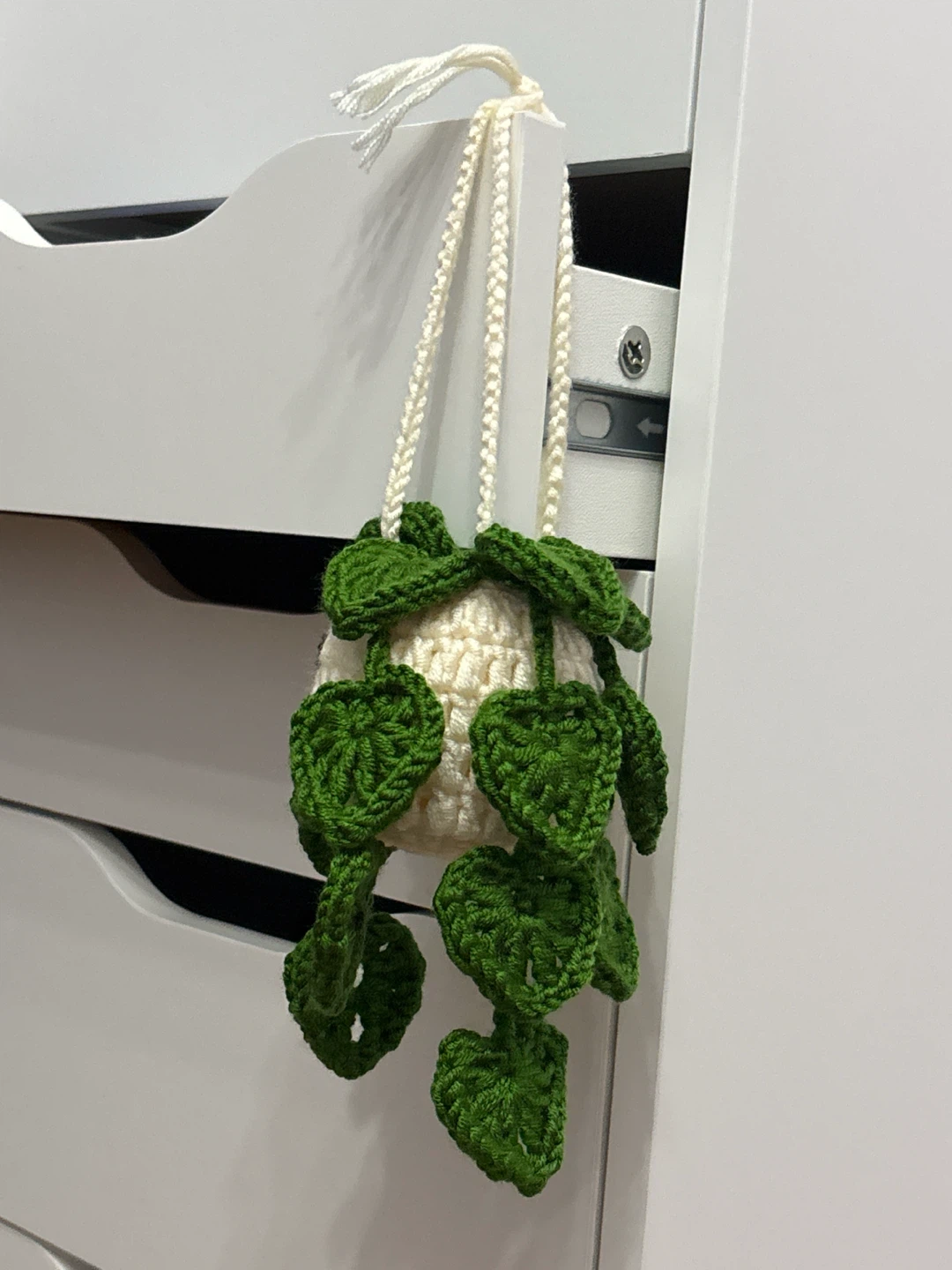 Handmade Aesthetic Crochet Hanging Plant🤍 - photo 3