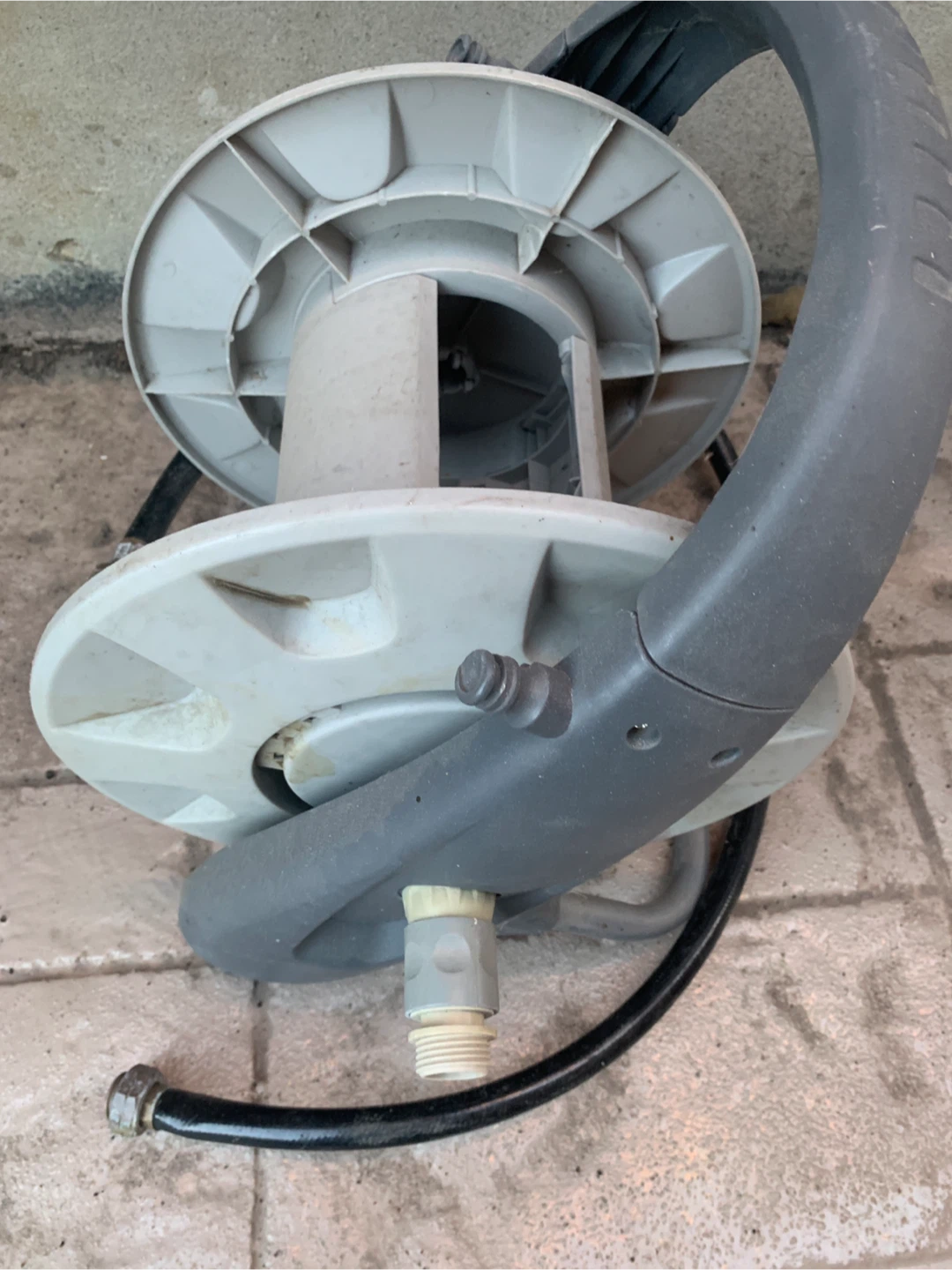 Hose Reel Cart with Handle
