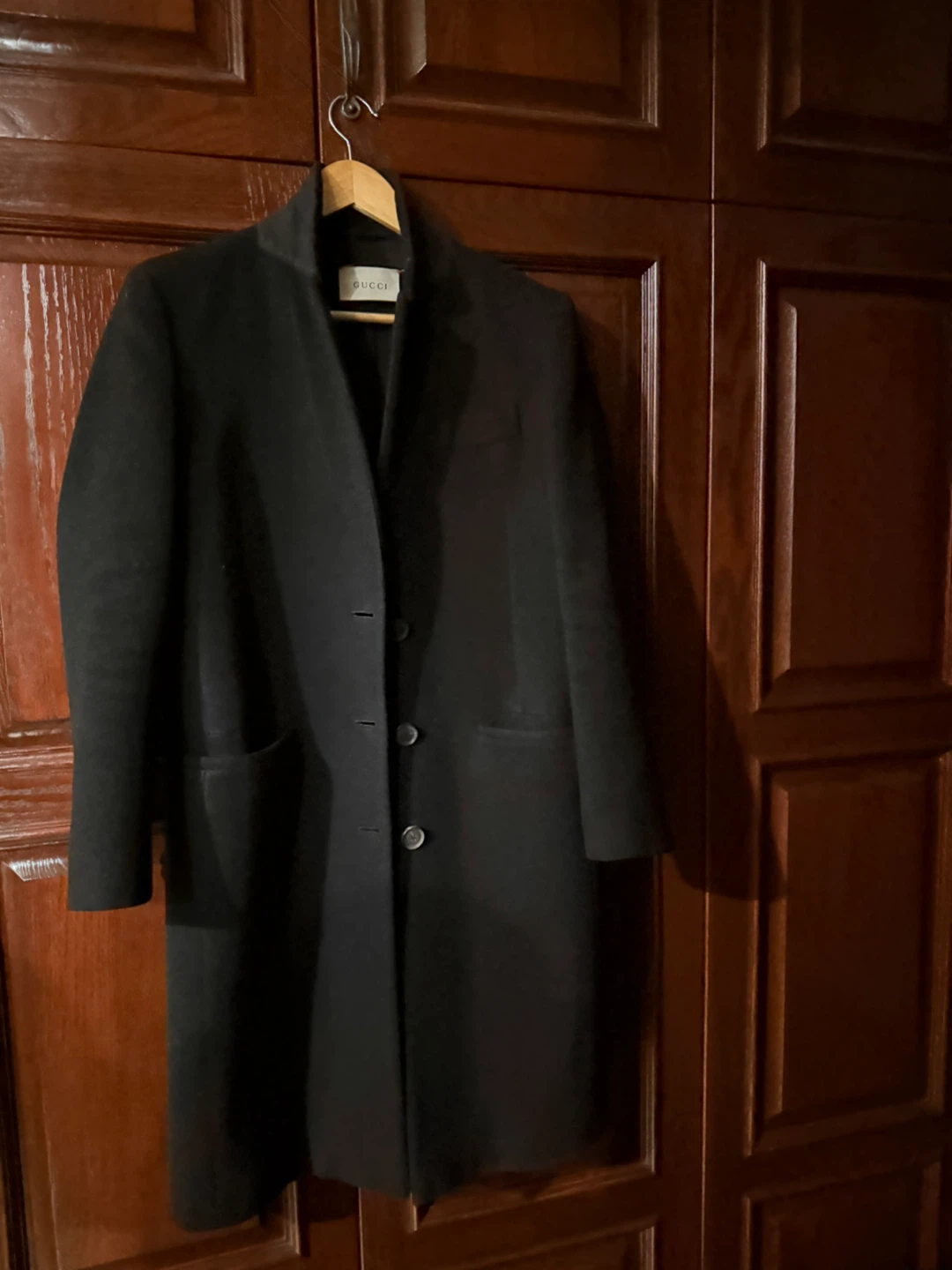 Gucci Black Wool Coat - Size M - photo 2