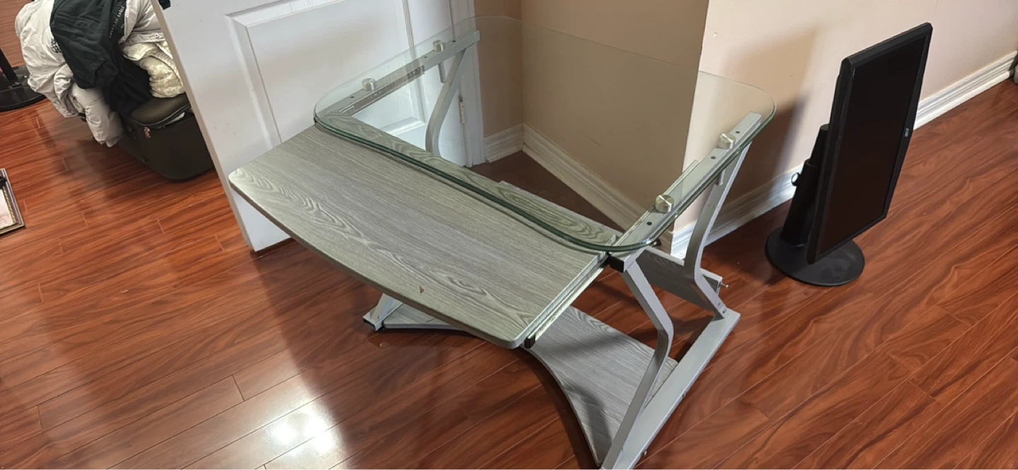 Glass desk