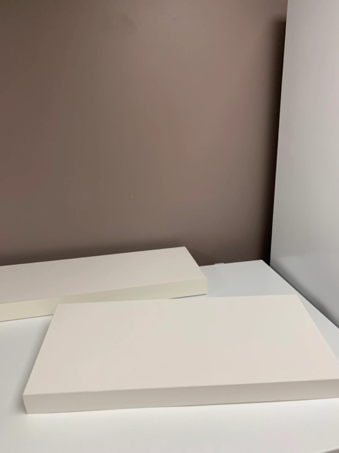 White Floating Shelves (Set of 2) - photo 4