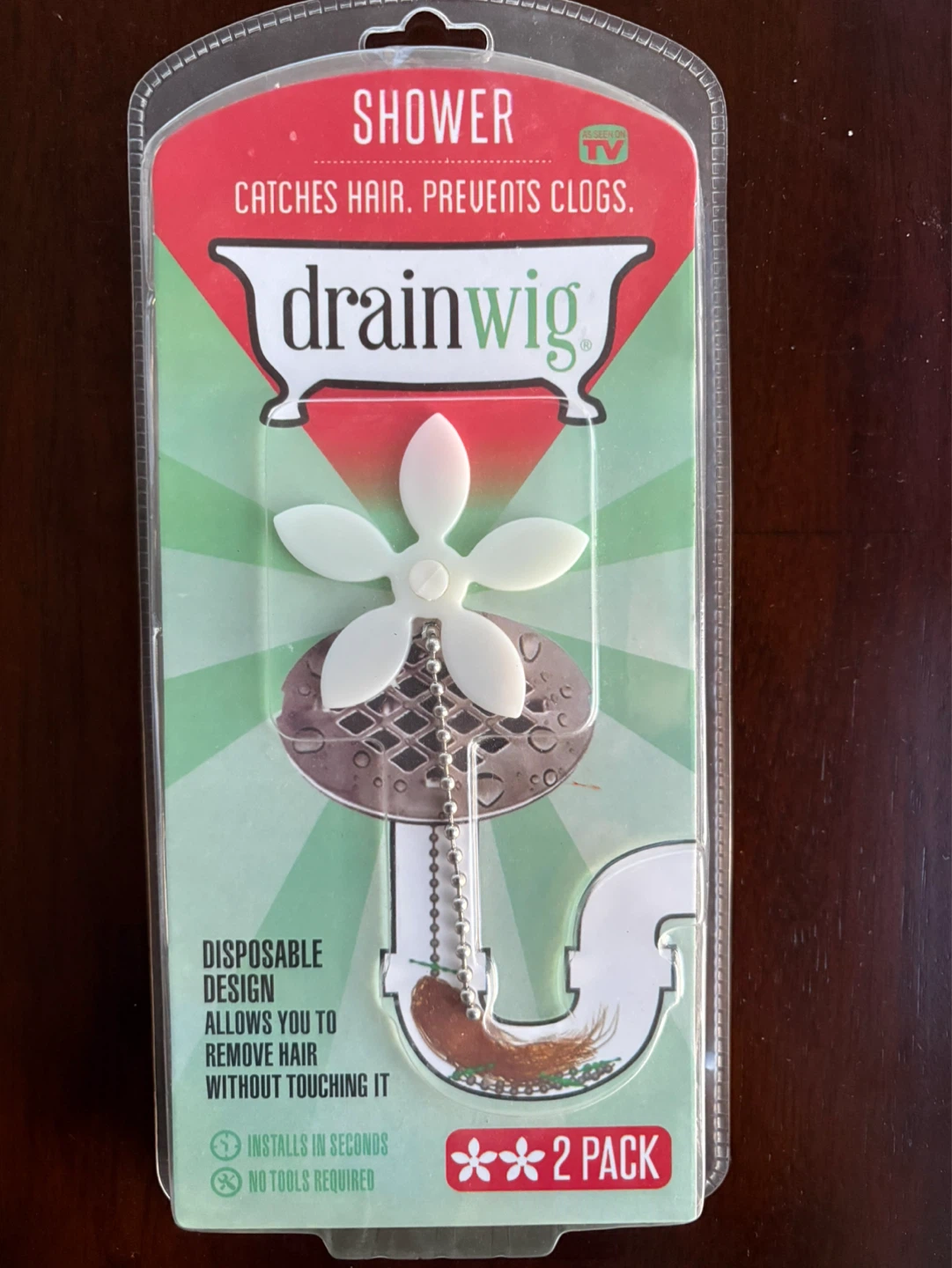 Drainwig Shower Hair Catcher - 2 Pack