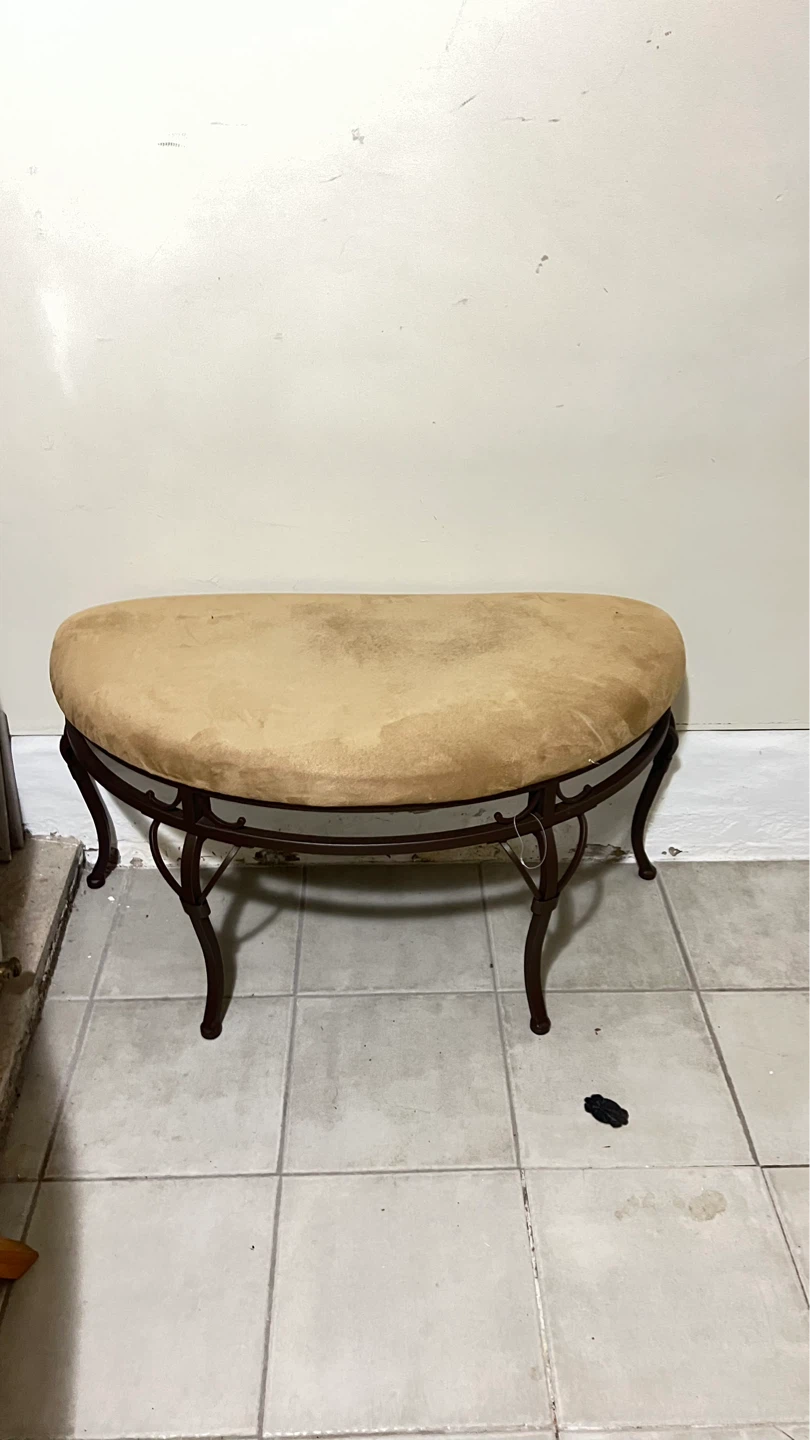 Console bench with upholstered seat - photo 2