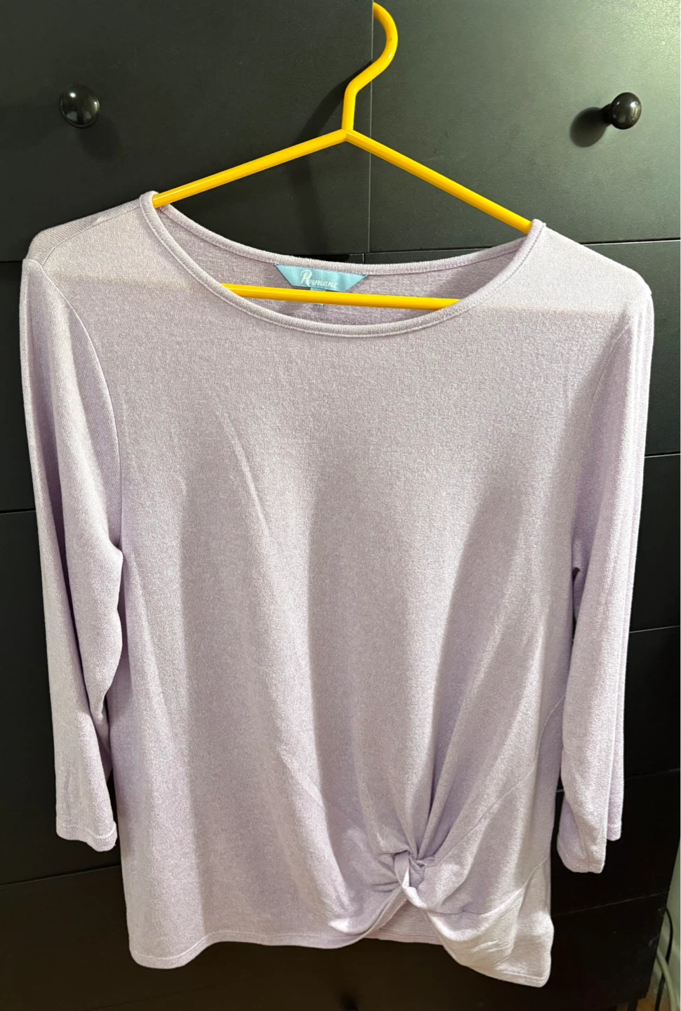 Penmans Lavender Twist-Front Tunic Top - Size 14