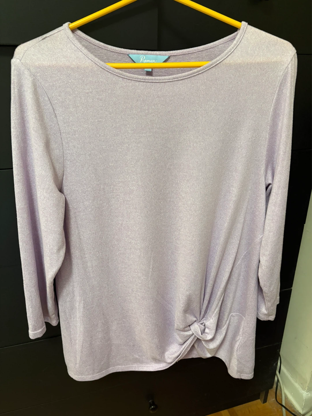 Penmans Lavender Twist-Front Tunic Top - Size 14 - photo 2