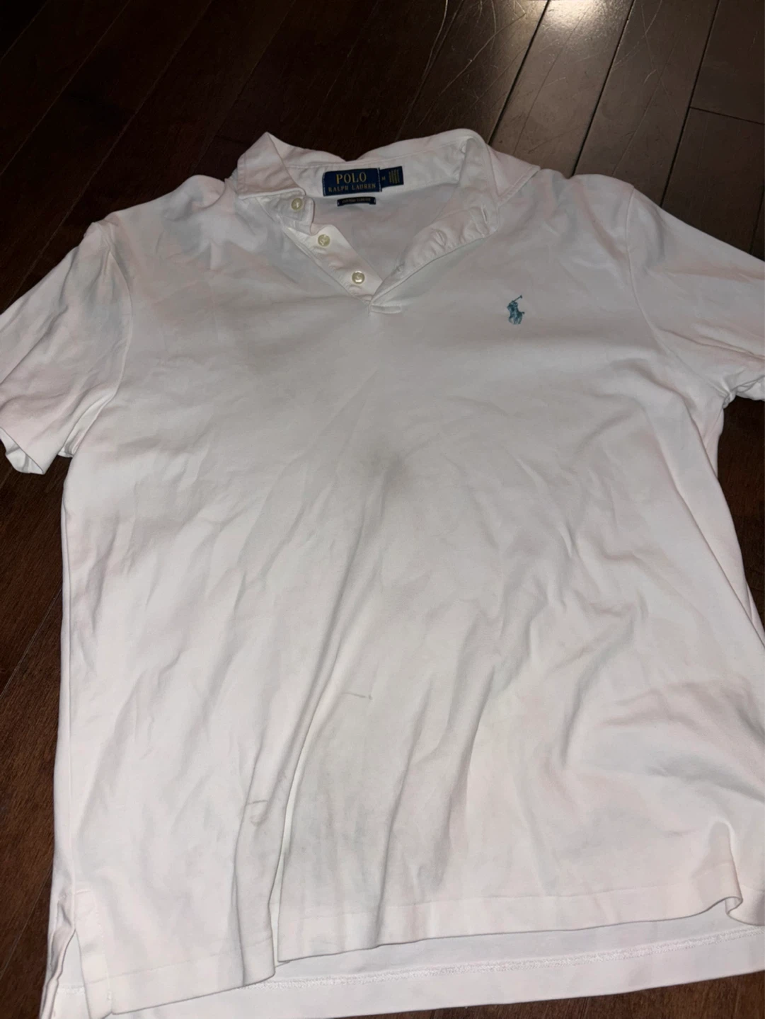 Polo Ralph Lauren Men’s White Custom Slim Fit Polo Shirt