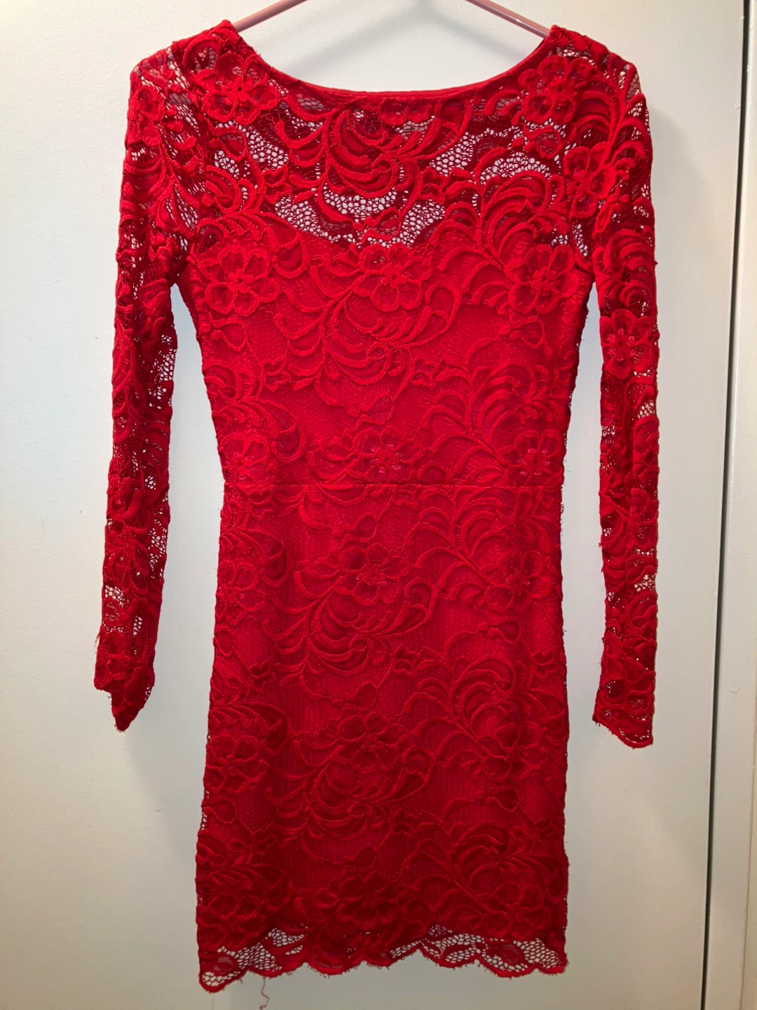 Red Lace Dress - Size 6
