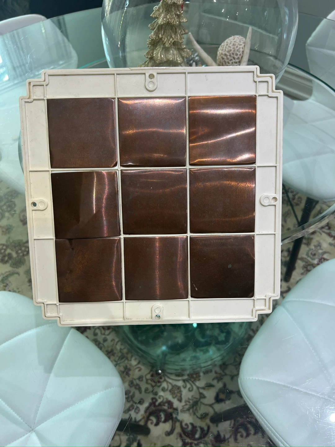Copper Tile Trivet pyramid used in ritual