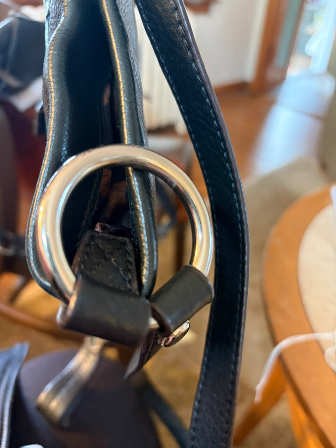 Black Leather Hobo Bag by B. Makowsky - photo 3